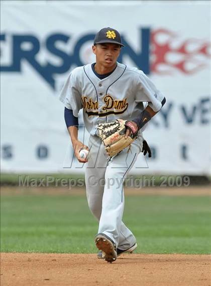 Thumbnail 3 in Notre Dame vs. Palm Beach Central (Anderson Bat National Classic) photogallery.