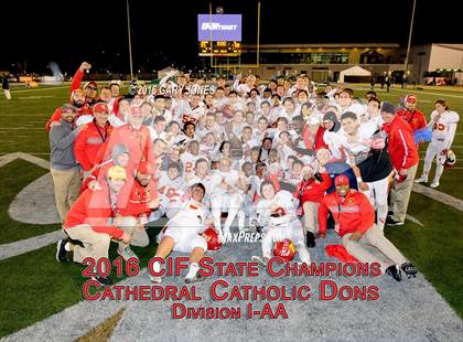 Thumbnail 3 in Cathedral Catholic vs. St. Mary's (CIF State Division 1AA Final) photogallery.