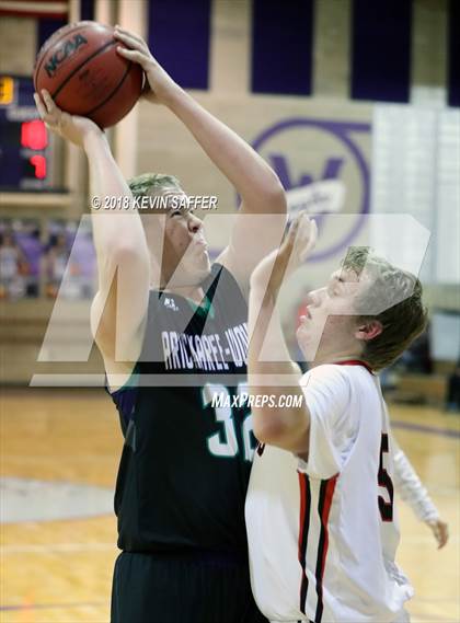 Thumbnail 1 in Arickaree/Woodlin vs. Otis  (CHSAA 1A District Playoff) photogallery.