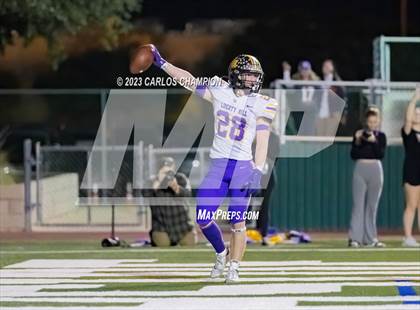 Thumbnail 2 in Pioneer vs. Liberty Hill (UIL Football 5A Division 2 Region 4 Area) photogallery.