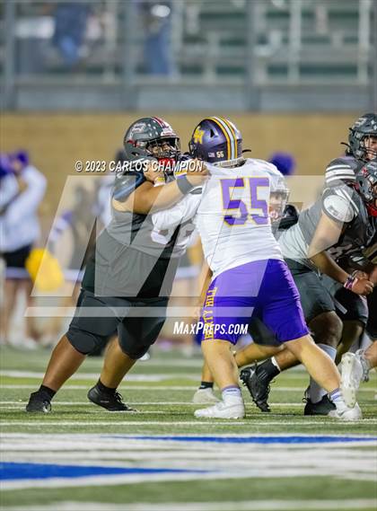Thumbnail 1 in Pioneer vs. Liberty Hill (UIL Football 5A Division 2 Region 4 Area) photogallery.