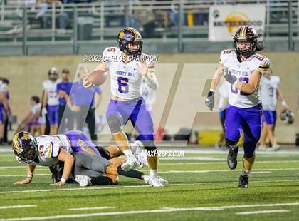 Thumbnail 1 in Pioneer vs. Liberty Hill (UIL Football 5A Division 2 Region 4 Area) photogallery.