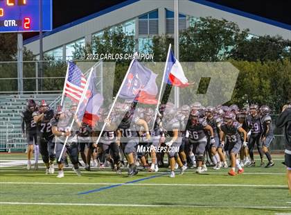 Thumbnail 3 in Pioneer vs. Liberty Hill (UIL Football 5A Division 2 Region 4 Area) photogallery.