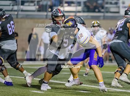 Thumbnail 3 in Pioneer vs. Liberty Hill (UIL Football 5A Division 2 Region 4 Area) photogallery.