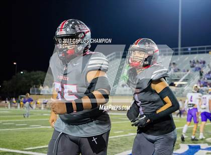 Thumbnail 3 in Pioneer vs. Liberty Hill (UIL Football 5A Division 2 Region 4 Area) photogallery.