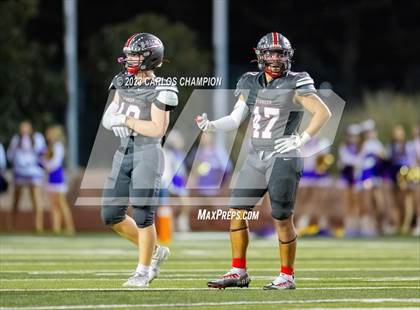 Thumbnail 2 in Pioneer vs. Liberty Hill (UIL Football 5A Division 2 Region 4 Area) photogallery.
