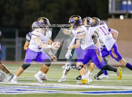 Thumbnail 3 in Pioneer vs. Liberty Hill (UIL Football 5A Division 2 Region 4 Area) photogallery.