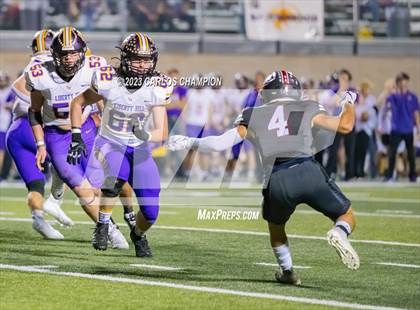 Thumbnail 1 in Pioneer vs. Liberty Hill (UIL Football 5A Division 2 Region 4 Area) photogallery.
