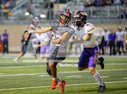 Thumbnail 3 in Pioneer vs. Liberty Hill (UIL Football 5A Division 2 Region 4 Area) photogallery.