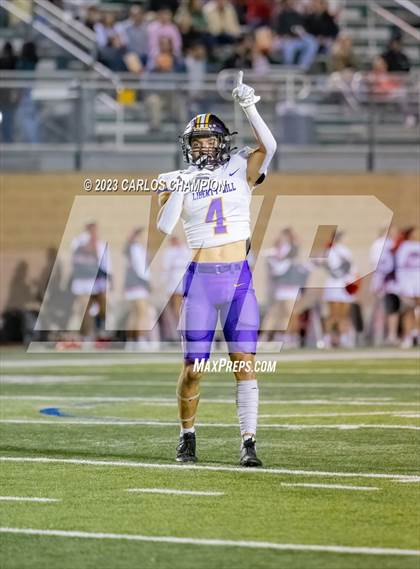 Thumbnail 1 in Pioneer vs. Liberty Hill (UIL Football 5A Division 2 Region 4 Area) photogallery.