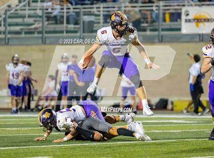Thumbnail 1 in Pioneer vs. Liberty Hill (UIL Football 5A Division 2 Region 4 Area) photogallery.