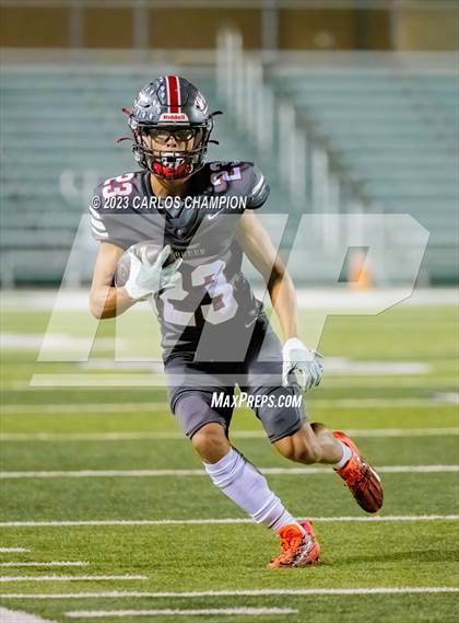 Thumbnail 1 in Pioneer vs. Liberty Hill (UIL Football 5A Division 2 Region 4 Area) photogallery.