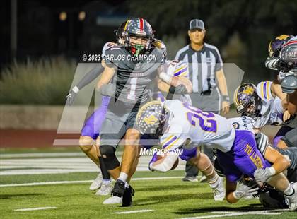 Thumbnail 1 in Pioneer vs. Liberty Hill (UIL Football 5A Division 2 Region 4 Area) photogallery.