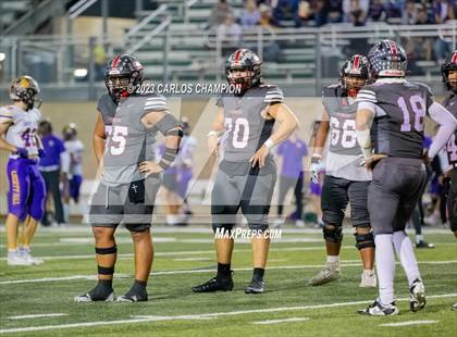 Thumbnail 3 in Pioneer vs. Liberty Hill (UIL Football 5A Division 2 Region 4 Area) photogallery.