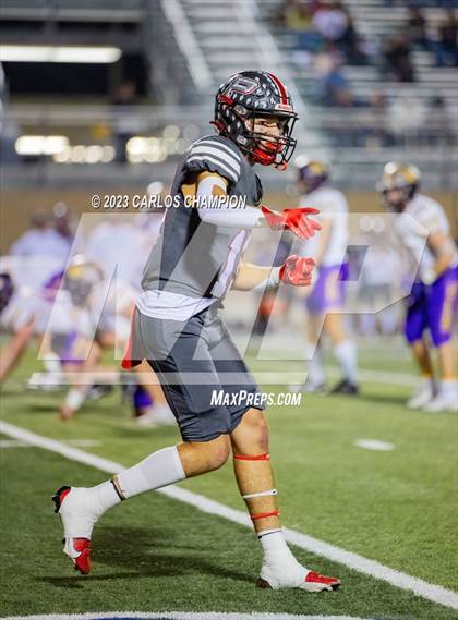 Thumbnail 2 in Pioneer vs. Liberty Hill (UIL Football 5A Division 2 Region 4 Area) photogallery.