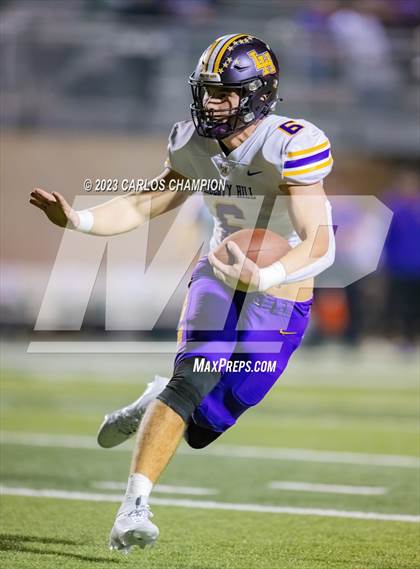 Thumbnail 1 in Pioneer vs. Liberty Hill (UIL Football 5A Division 2 Region 4 Area) photogallery.