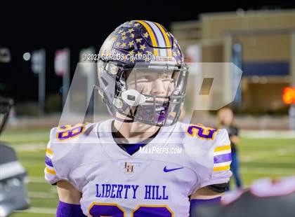 Thumbnail 1 in Pioneer vs. Liberty Hill (UIL Football 5A Division 2 Region 4 Area) photogallery.