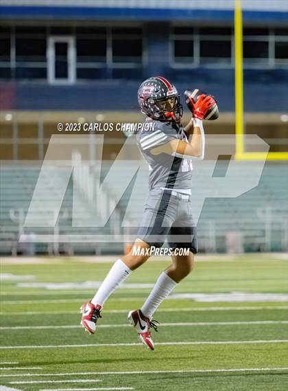 Thumbnail 1 in Pioneer vs. Liberty Hill (UIL Football 5A Division 2 Region 4 Area) photogallery.