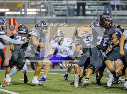 Thumbnail 2 in Pioneer vs. Liberty Hill (UIL Football 5A Division 2 Region 4 Area) photogallery.