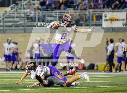 Thumbnail 1 in Pioneer vs. Liberty Hill (UIL Football 5A Division 2 Region 4 Area) photogallery.