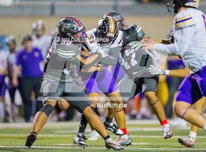 Thumbnail 3 in Pioneer vs. Liberty Hill (UIL Football 5A Division 2 Region 4 Area) photogallery.