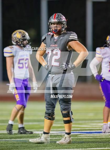 Thumbnail 3 in Pioneer vs. Liberty Hill (UIL Football 5A Division 2 Region 4 Area) photogallery.