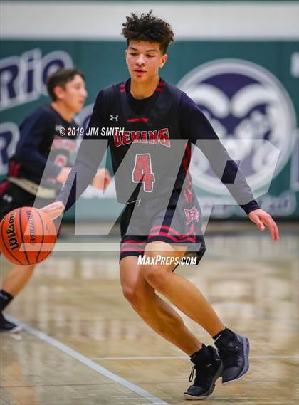 Thumbnail 2 in Deming vs. Rio Rancho(Jalene Berger Allstate Holiday Hoops Classic) photogallery.