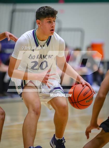 Thumbnail 2 in Deming vs. Rio Rancho(Jalene Berger Allstate Holiday Hoops Classic) photogallery.