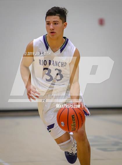 Thumbnail 1 in Deming vs. Rio Rancho(Jalene Berger Allstate Holiday Hoops Classic) photogallery.