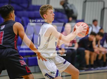 Thumbnail 2 in Deming vs. Rio Rancho(Jalene Berger Allstate Holiday Hoops Classic) photogallery.