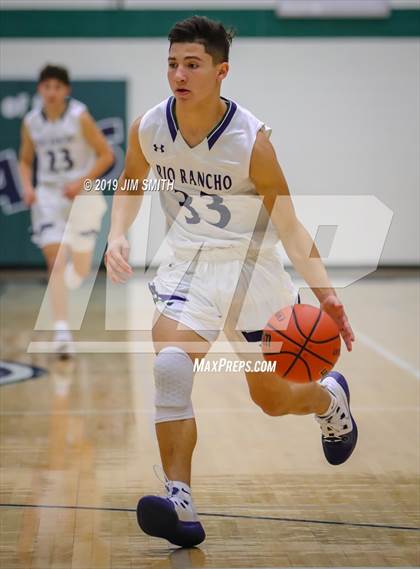Thumbnail 3 in Deming vs. Rio Rancho(Jalene Berger Allstate Holiday Hoops Classic) photogallery.