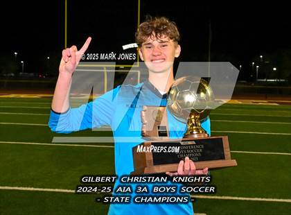 Thumbnail 1 in Yuma Catholic vs. Gilbert Christian (AIA 3A Final - Awards) photogallery.