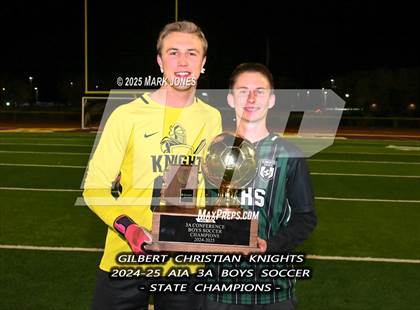 Thumbnail 1 in Yuma Catholic vs. Gilbert Christian (AIA 3A Final - Awards) photogallery.