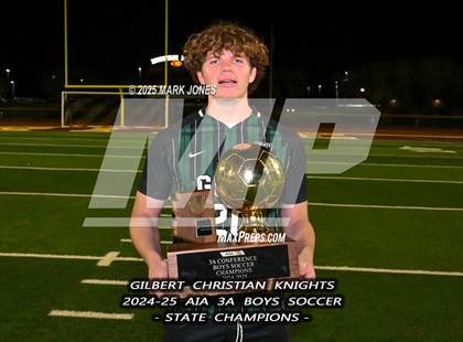 Thumbnail 2 in Yuma Catholic vs. Gilbert Christian (AIA 3A Final - Awards) photogallery.