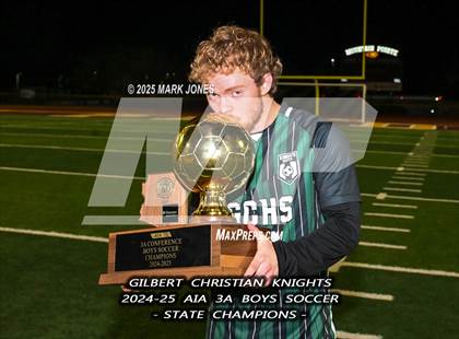Thumbnail 2 in Yuma Catholic vs. Gilbert Christian (AIA 3A Final - Awards) photogallery.