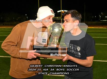 Thumbnail 1 in Yuma Catholic vs. Gilbert Christian (AIA 3A Final - Awards) photogallery.