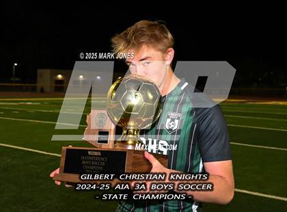Thumbnail 1 in Yuma Catholic vs. Gilbert Christian (AIA 3A Final - Awards) photogallery.