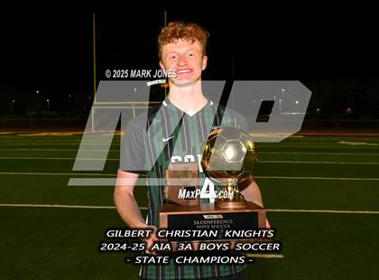 Thumbnail 2 in Yuma Catholic vs. Gilbert Christian (AIA 3A Final - Awards) photogallery.