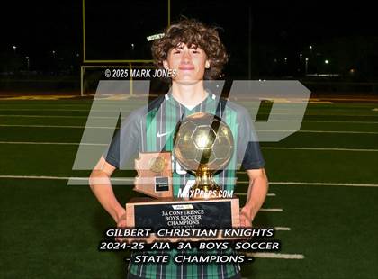 Thumbnail 2 in Yuma Catholic vs. Gilbert Christian (AIA 3A Final - Awards) photogallery.