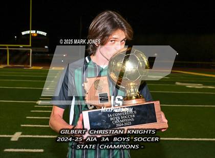 Thumbnail 2 in Yuma Catholic vs. Gilbert Christian (AIA 3A Final - Awards) photogallery.