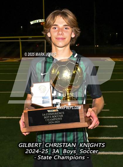 Thumbnail 1 in Yuma Catholic vs. Gilbert Christian (AIA 3A Final - Awards) photogallery.
