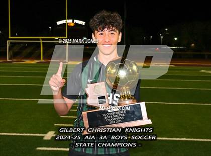 Thumbnail 1 in Yuma Catholic vs. Gilbert Christian (AIA 3A Final - Awards) photogallery.