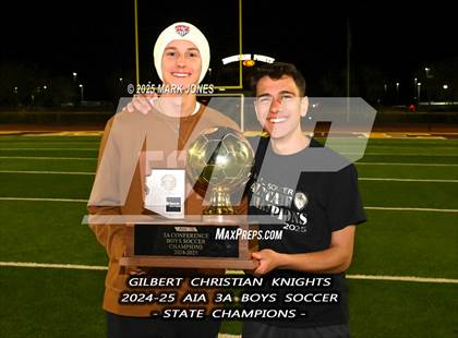 Thumbnail 2 in Yuma Catholic vs. Gilbert Christian (AIA 3A Final - Awards) photogallery.