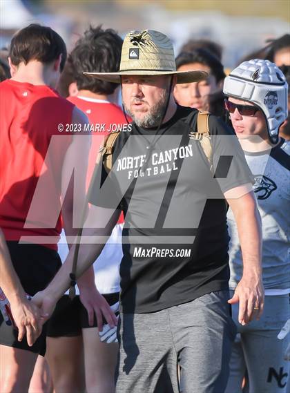 Thumbnail 2 in North Canyon vs. Northwest Christian (O'Connor 7v7) photogallery.