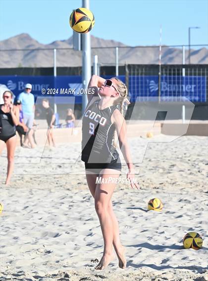Thumbnail 3 in Coconino vs. Canyon del Oro (AIA DII Pairs Round 1 Playoff) photogallery.