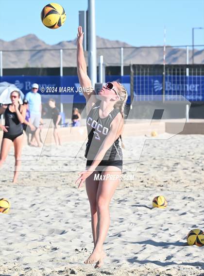 Thumbnail 1 in Coconino vs. Canyon del Oro (AIA DII Pairs Round 1 Playoff) photogallery.