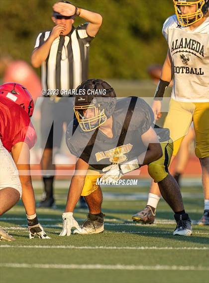 Thumbnail 2 in Alameda vs St. Helena (Scrimmage) photogallery.