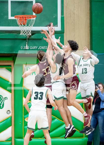 Thumbnail 3 in Whitney vs St. Mary's (CIF D2 NorCal playoffs) photogallery.