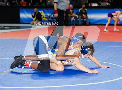 Thumbnail 2 in 2022 NYSPHSAA Wrestling Championships - Round 2 photogallery.