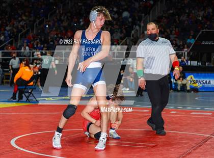 Thumbnail 2 in 2022 NYSPHSAA Wrestling Championships - Round 2 photogallery.